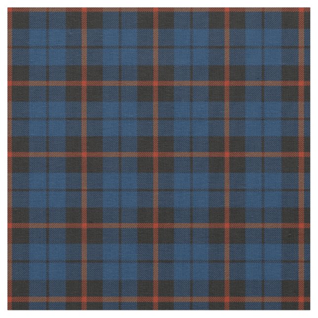 Tissu bleu-foncé avec le plaid rouge print2 de bande (Fermer)