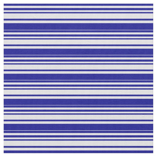 Tissu Bleu foncé et bandes de lavande (Fermer)