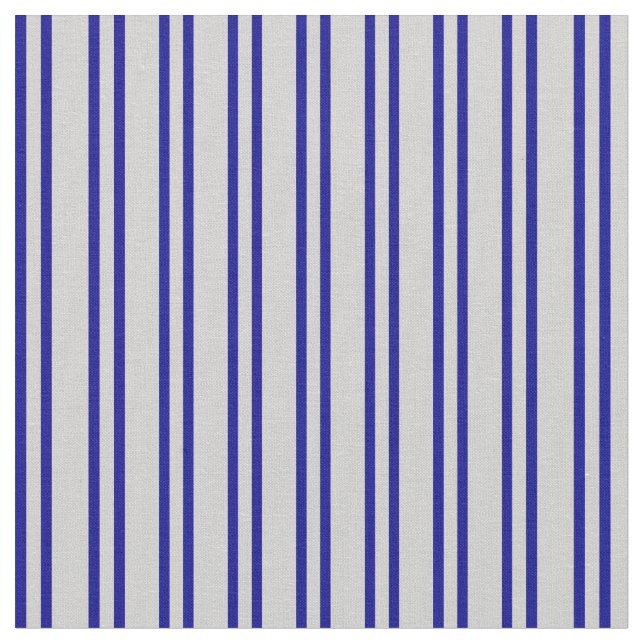 Tissu Bleu foncé et gris clair Motif rayé (Fermer)