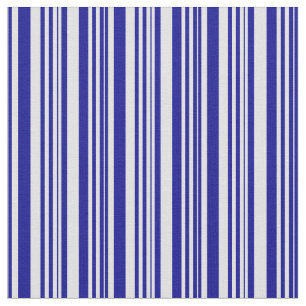 Tissu Bleu foncé & Lavande Motif des rayures