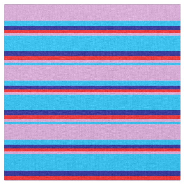 Tissu Bleu foncé, Plum, Rouge et Bleu foncé (Fermer)