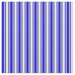 Tissu Bleu & Jaune clair Stripes/Lignes Motif