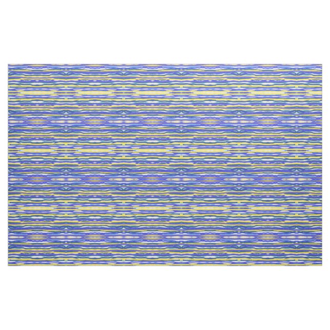 Tissu - Bleu/Lavande/Jaune (Fat Quarter)