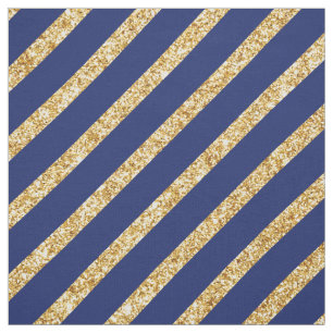 Tissu Bleu marine et motif diagonal de rayure de parties