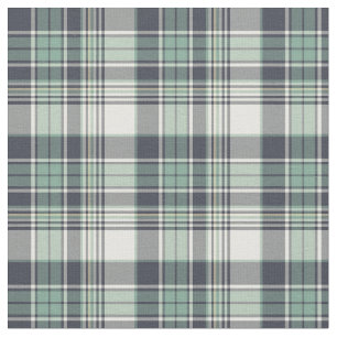 Tissu Bleu marine et plaid côtier vert de Seafoam