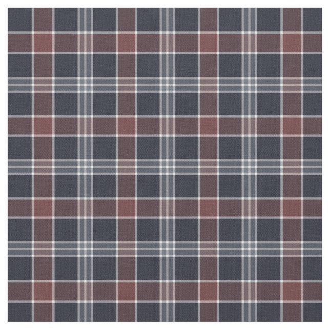 Tissu Bleu marine et plaid de Bourgogne (Fermer)