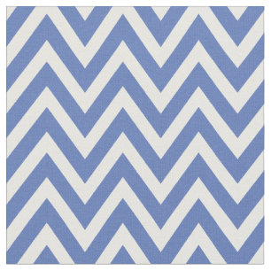 Tissu Bleu moderne Chevron Stripes