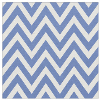 Tissu Bleu moderne Chevron Stripes