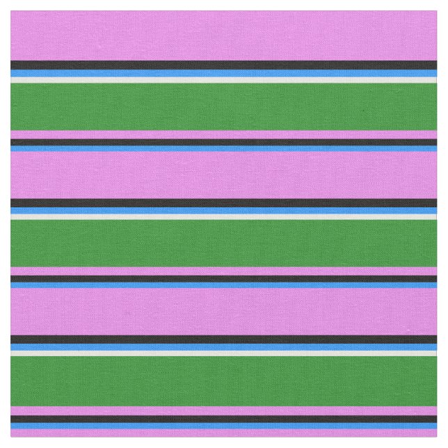Tissu Bleu, Noir, Violet, Forêt Vert & Blanc Couleur (Fermer)