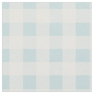 Tissu Bleu oeuf de canard et carreaux gingham blanc
