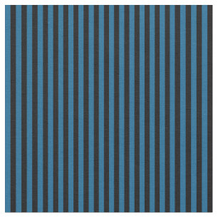 Tissu bleu paon et rayures noires