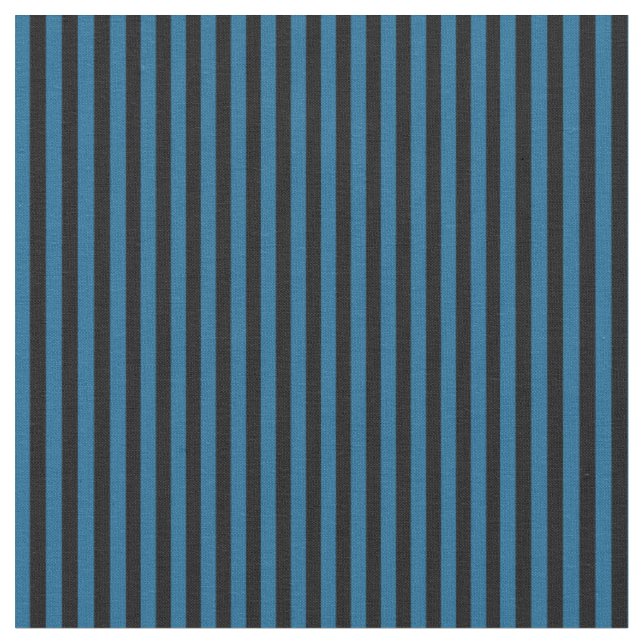 Tissu bleu paon et rayures noires (Fermer)