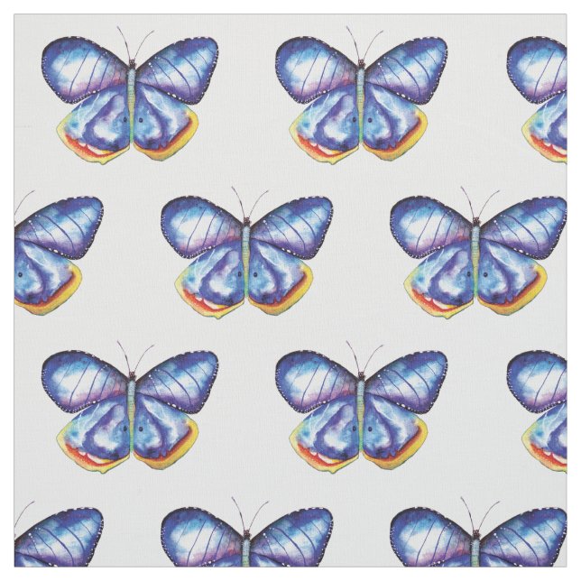 Tissu Bleu papillon Pima Cotton (54 po de largeur) (Échantillon)