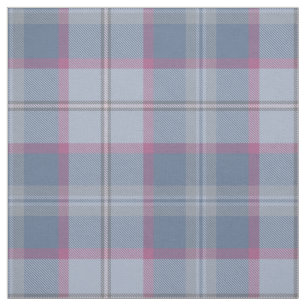 Tissu bleu pastel et rose Tartan