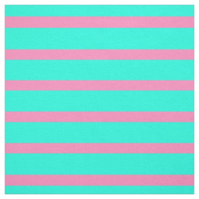Tissu Bleu Pastel Turquoise Cyan Et Roses (Échantillon)