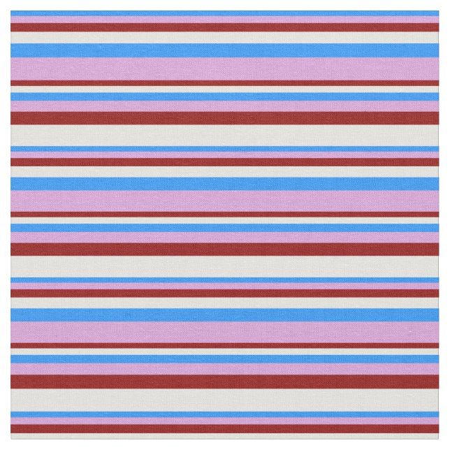 Tissu Bleu, Plum, Rouge foncé et Cyan clair (Fermer)