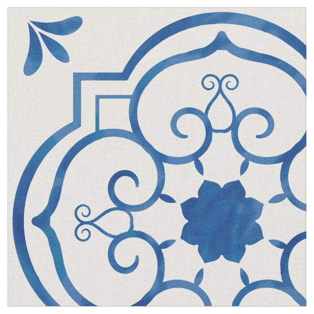 tissu bleu portugais (Fermer)