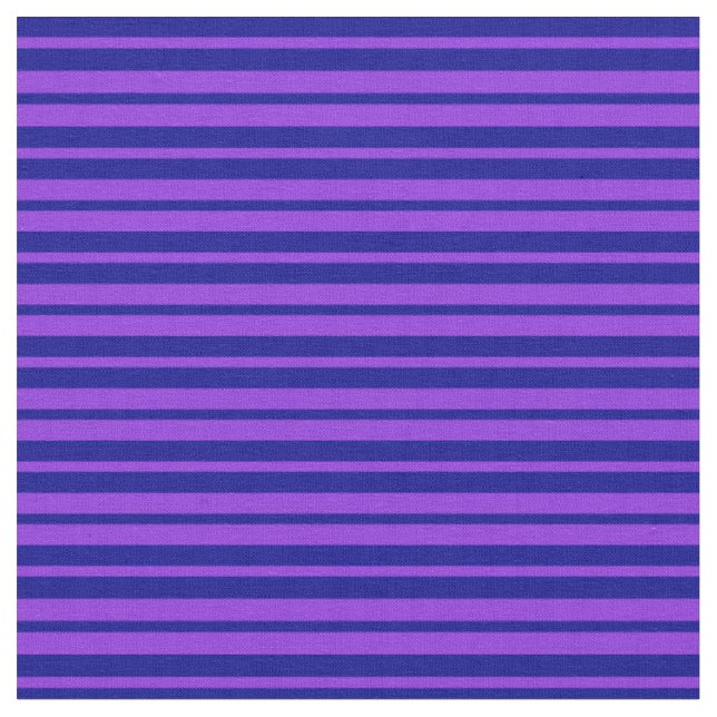 Tissu Bleu pourpre et bleu foncé Motif des rayures (Fermer)