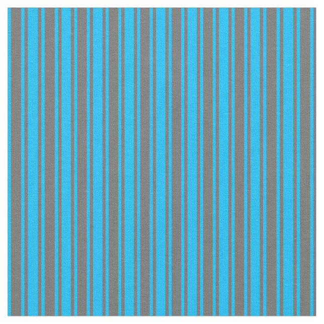 Tissu Bleu profond et gris foncé rayures (Fermer)