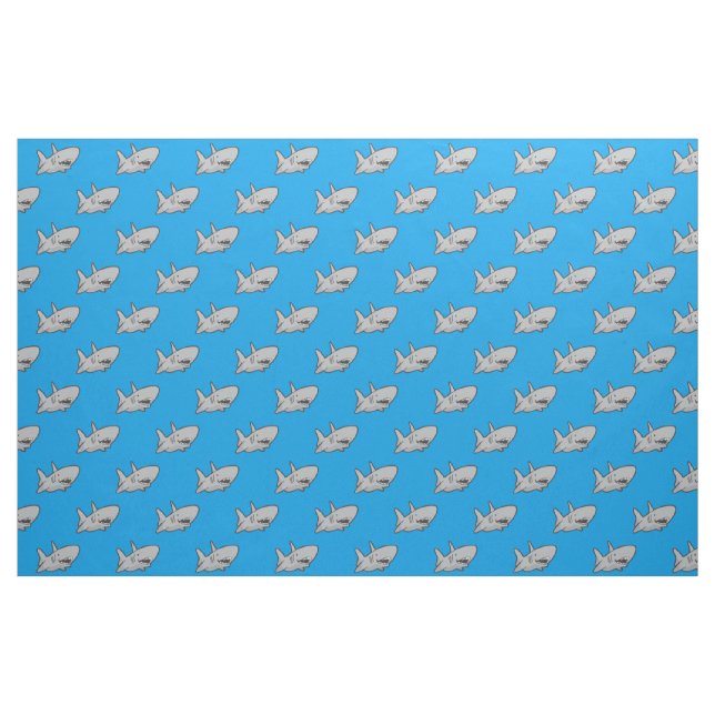 Tissu bleu requin (Fat Quarter)
