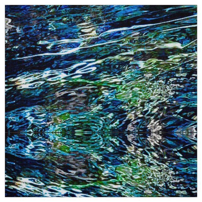 Tissu Bleu River Fabric (Échantillon)