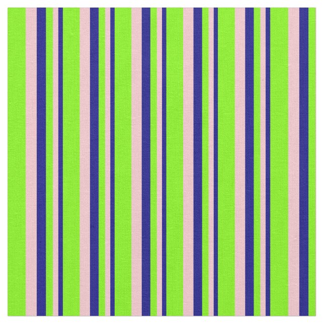 Tissu Bleu, rose et vert (Fermer)
