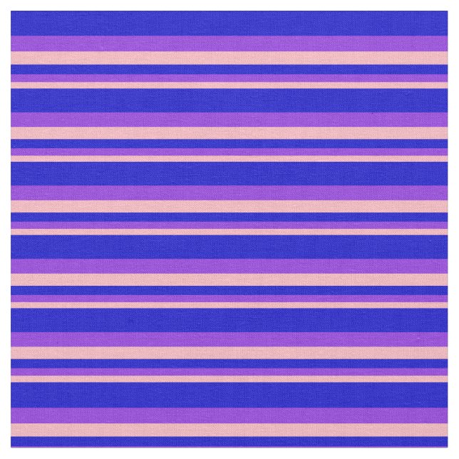 Tissu Bleu, rose pâle et bleu (Fermer)