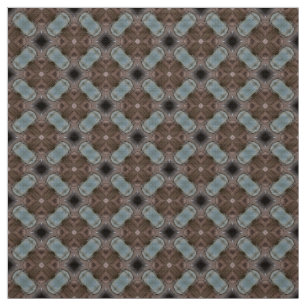 Tissu bleu rouge et mou de châtaigne de tapisserie