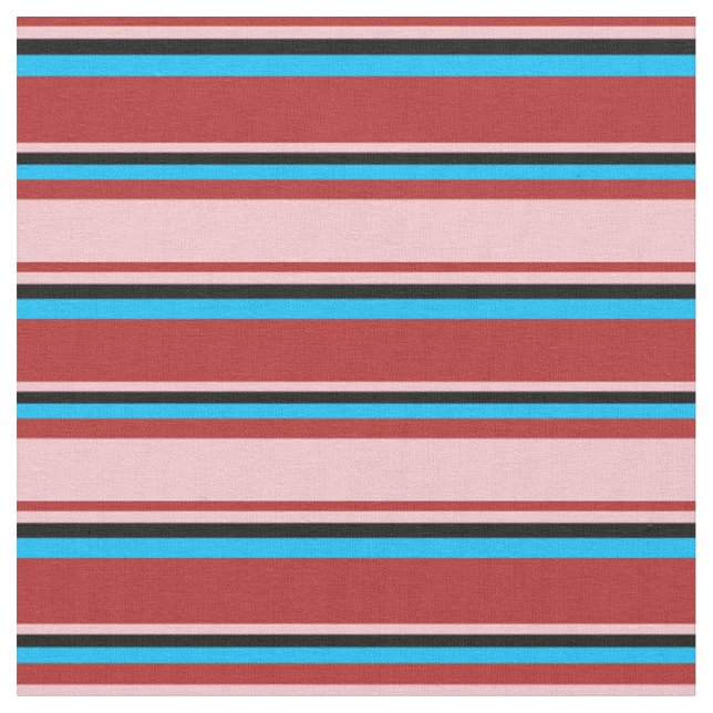 Tissu Bleu rouge, rose, noir et profond du ciel (Fermer)