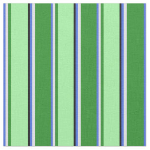 Tissu Bleu Royal, Lavande, Vert Forêt, Vert Vert & Noir