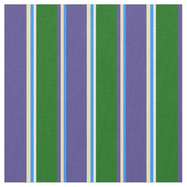 Tissu Bleu, Tan, Bleu Ardoise Foncé, Vert Foncé, Crème À (Fermer)