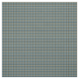 Tissu Bleu Tartan Checks Motif Print,