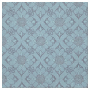 Tissu bleu treillis de Fleur victorien