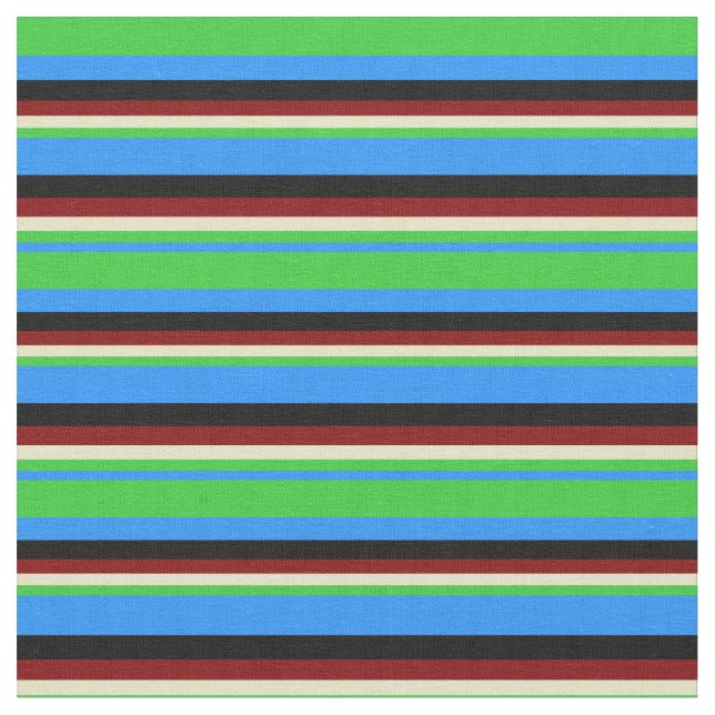 Tissu Bleu, Vert citron, Baguette d'or pâle, Maroon & No (Fermer)