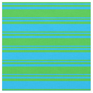 Tissu Bleu vert citron et ciel profond