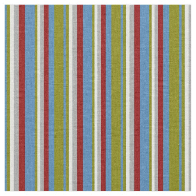 Tissu Bleu, Vert, Cyan clair, Gris foncé et Rouge foncé (Fermer)