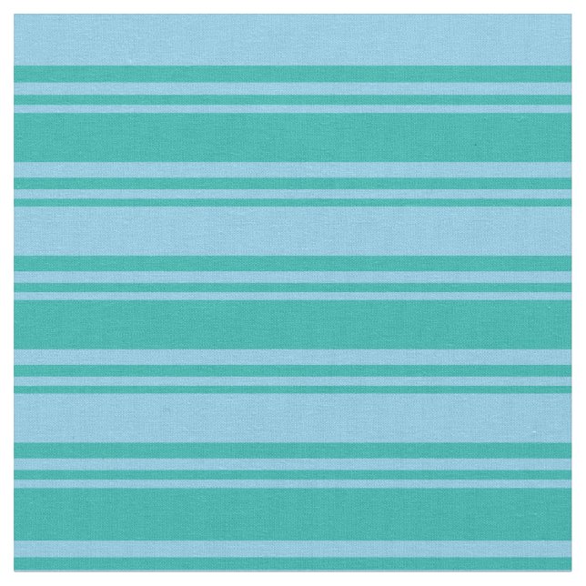 Tissu Bleu vert de mer clair et bleu ciel (Fermer)