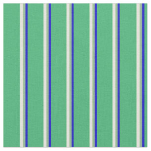 Tissu Bleu, Vert mer foncée, Jaune clair et Vert mer