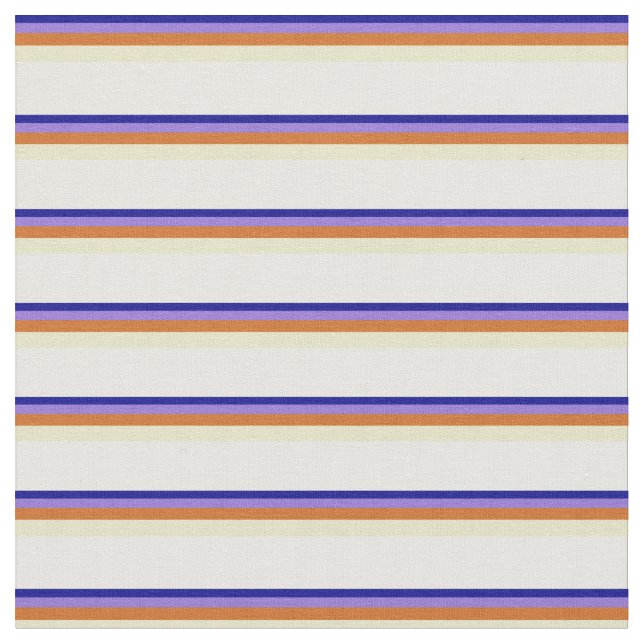 Tissu Bleu, Violet, Chocolat, Baguette d'or pâle & Blanc (Fermer)