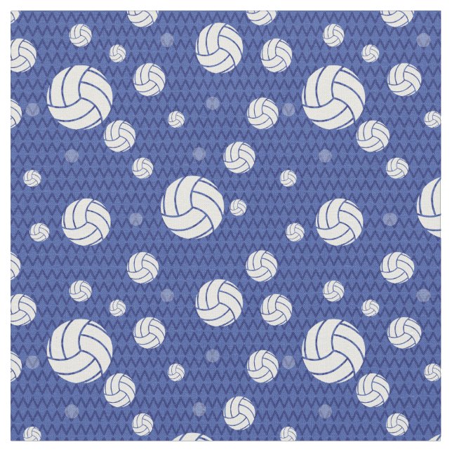 Tissu Bleu Volleyball Chevron Patterned (Fermer)