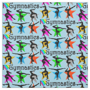 TISSU BLEUE BRILLANTE J'AIME LES TISSUS GYMNASTIQUES
