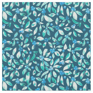 Tissu Bleus d'aquarelle sur arrière - plan turquoise