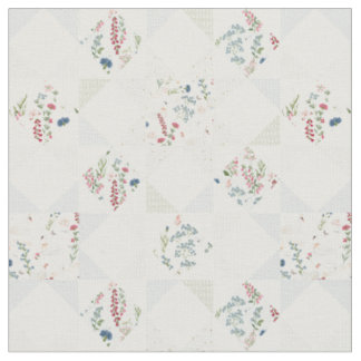 Tissu Blocs de Courtepoint de Cygne Floral Bébé Bleu Sag