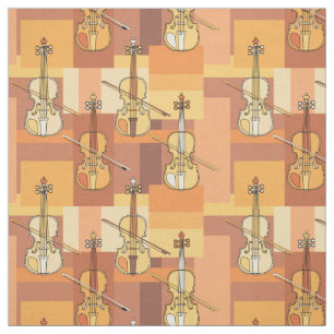 Tissu Blocs de violon coloré