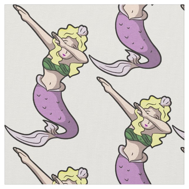 Tissu blonde dabbing mermaid (Fermer)