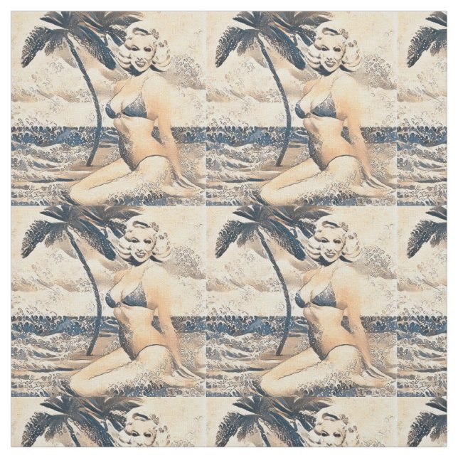 Tissu Blonde Kneeling Modèle de bikini Thunder_Cove (Échantillon)