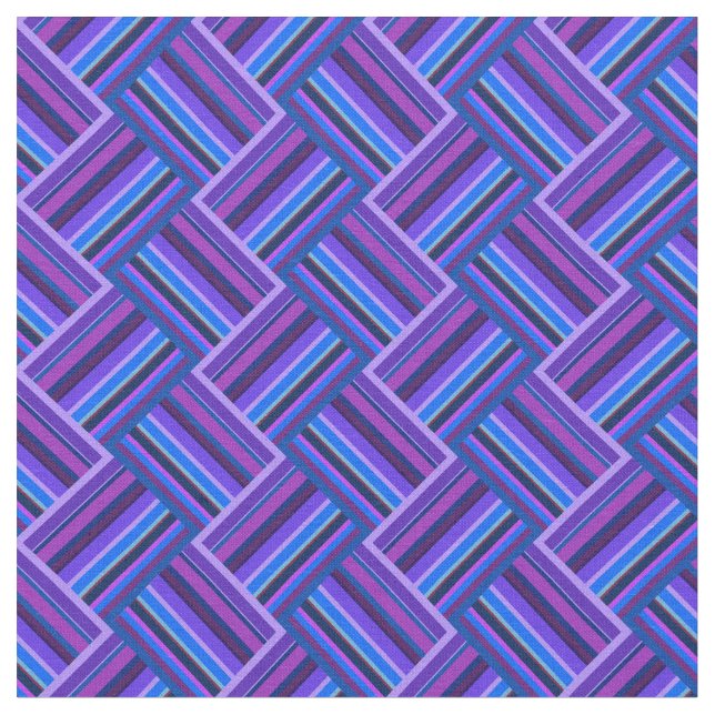 Tissu Blue and purple stripes weave (Fermer)