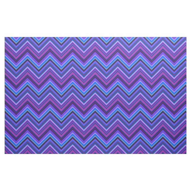 Tissu Blue and purple zigzag (Fat Quarter)