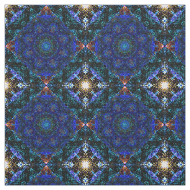 Tissu Blue Angel Kaleidoscope Punch, (Échantillon)