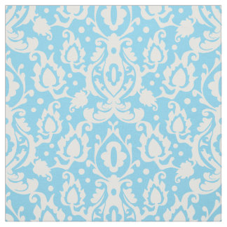 Tissu Blue Aqua Casbah Damask